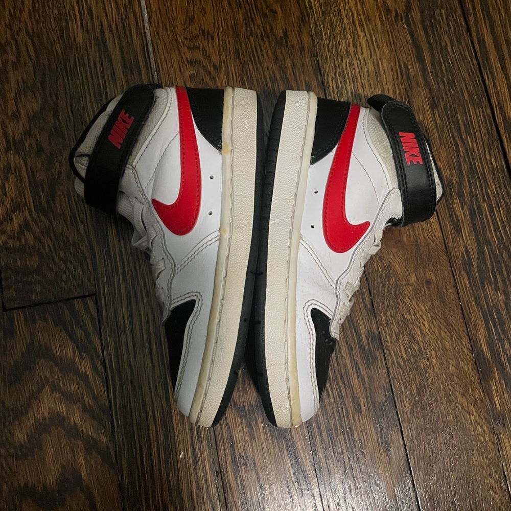 Nike White Black Red High-Top Blazer Sneakers